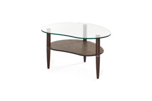 Ett bord från Bordbirger. Detta soffbord finns i flera färger. Bordet har en skiva i glas.