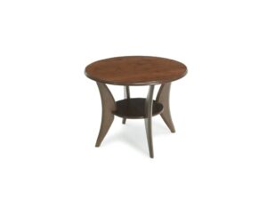 Ett soffbord med förvaring i form av en hylla. Bordet finns som ovalt soffbord och runt soffbord.