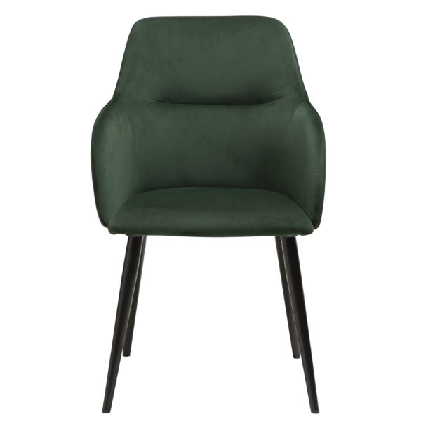 Urban en stol från Dan form. Urban har ben i metall och finns i grön och svart sammet samt svart vintage konstläder.