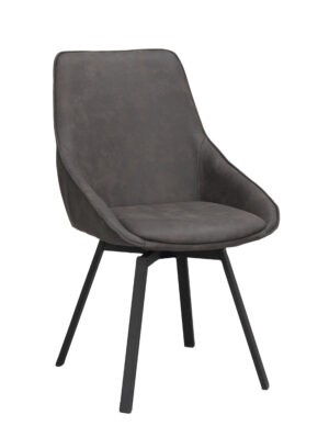 Alison en smidig stol med snurr från Rowico. Denna stol har ben i svart metall och finns i flera olika färger. Välj mellan beige, grå och mörkgrå. Stolen passar som stol till matbord eller skrivbord.