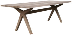Fargo är ett matbord från Lib. Bordet är massivt och tillverkat i europa. Ben till bordet finns i trä och metall. Du kan själv designa ditt eget matbord då det kan måttbeställa och det finns flera olika kanter. Välj mellan, naturkant, rak kant och rund kant.