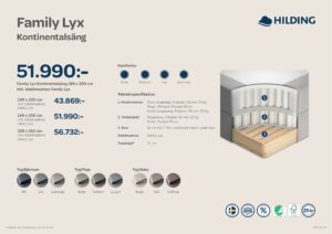 Just nu har vi 50% rabatt på Family Lyx kontinentalsäng i utvalda tyger.